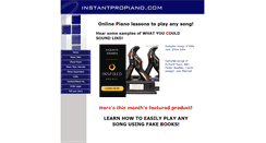Desktop Screenshot of instantpropiano.com