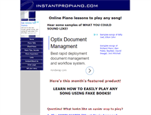 Tablet Screenshot of instantpropiano.com